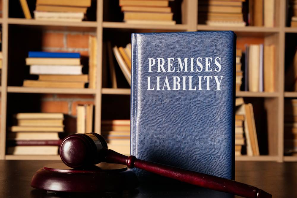 Premises Liability book with a court hummer.